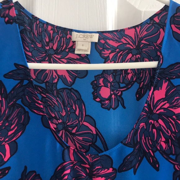 J. Crew Factory floral print blouse, like new. - Picture 2 of 3